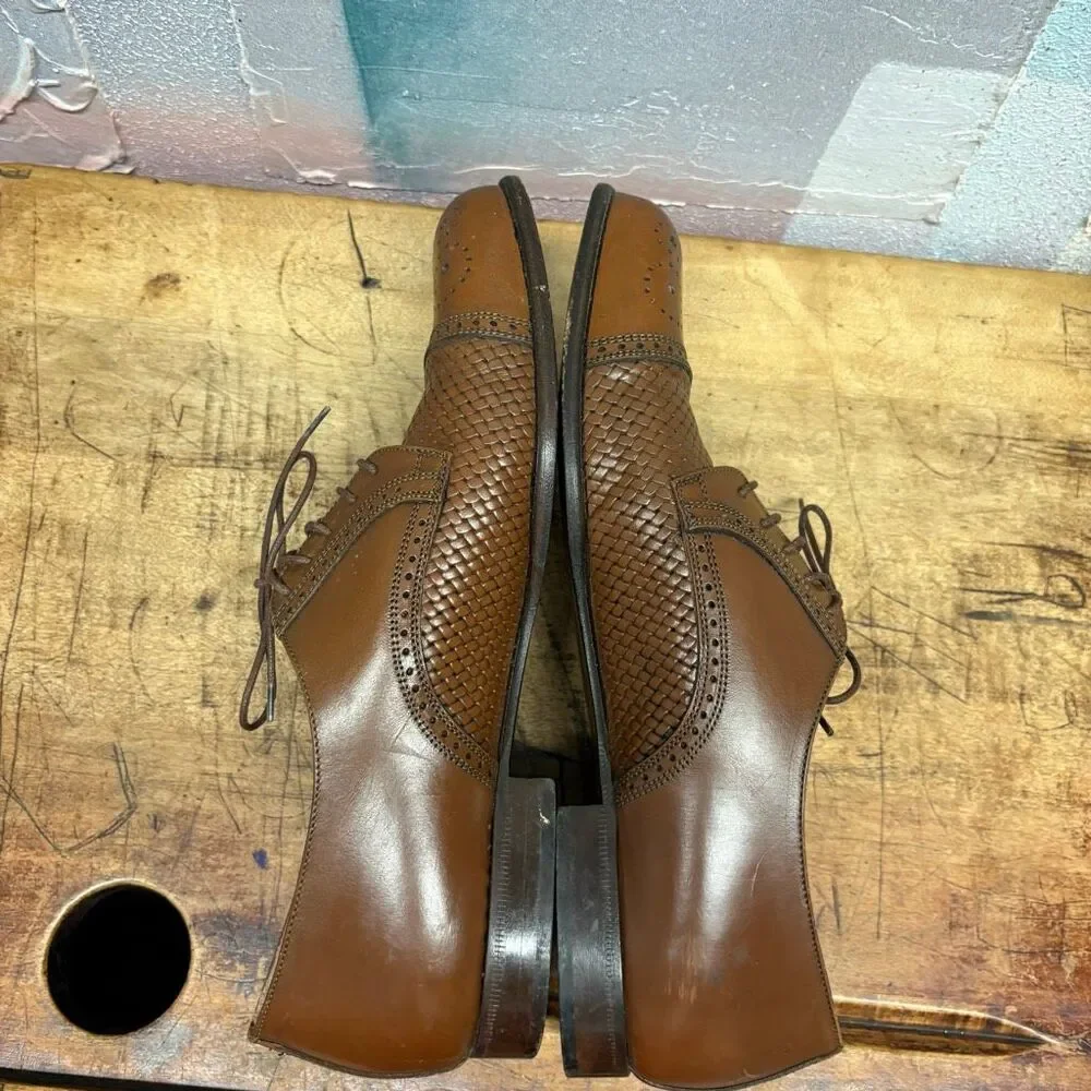 Bostonian 9 Brown Derby Leather Dress Shoes Business Professional Formal Classy